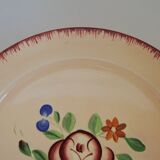 Lot of 2 dessert plates Aurore des Faïenceries Longchamp