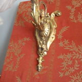 Simple sconce golden bronze style rococo