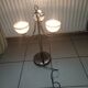 Vintage chromed metal table lamp used