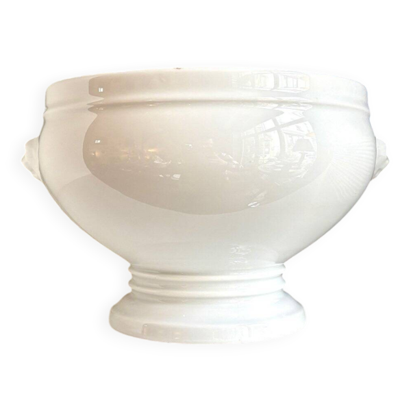 Saladier à oreilles pillivuyt en porcelaine blanche