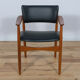 Mid-Century Danish Teak & Leather Armchair, 1970s