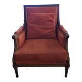 Vintage Louis XVI style armchairs by designer Pierre Counot Blandin in good condition. Wooden frame