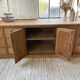 XXL solid oak counter sideboard