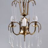 Murano Glass Teardrop Chandelier in the Style of Venini, Italy