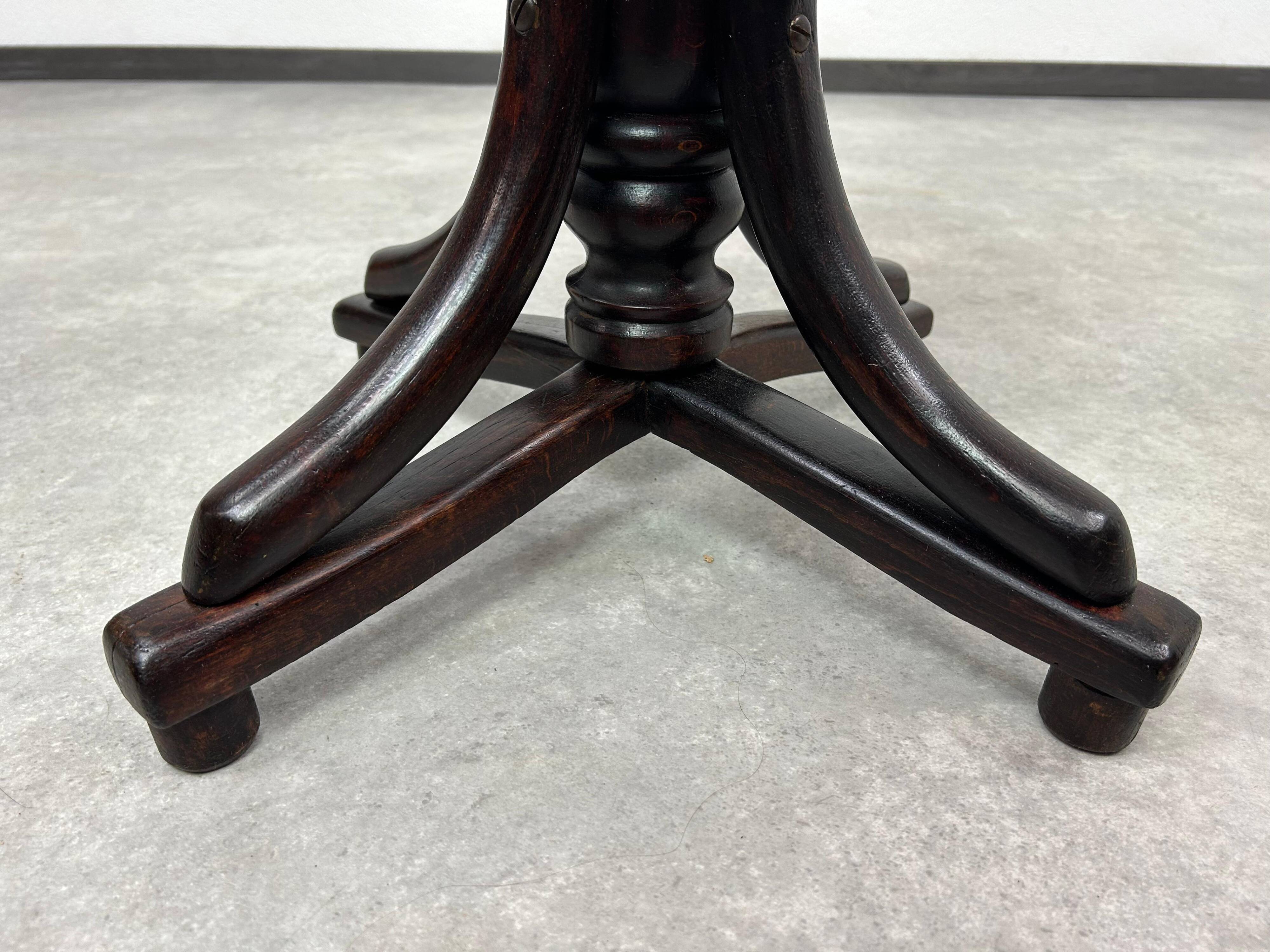 Fauteuil de piano en bois courbé de Thonet