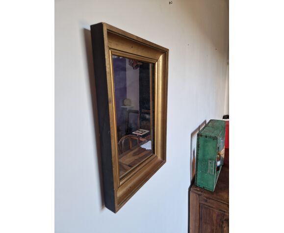 Miroir vintage doré 44 x 31 cm