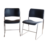 Paire de chaises GF 40/4 design David Rowland années 70