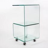 Pair of glass tables