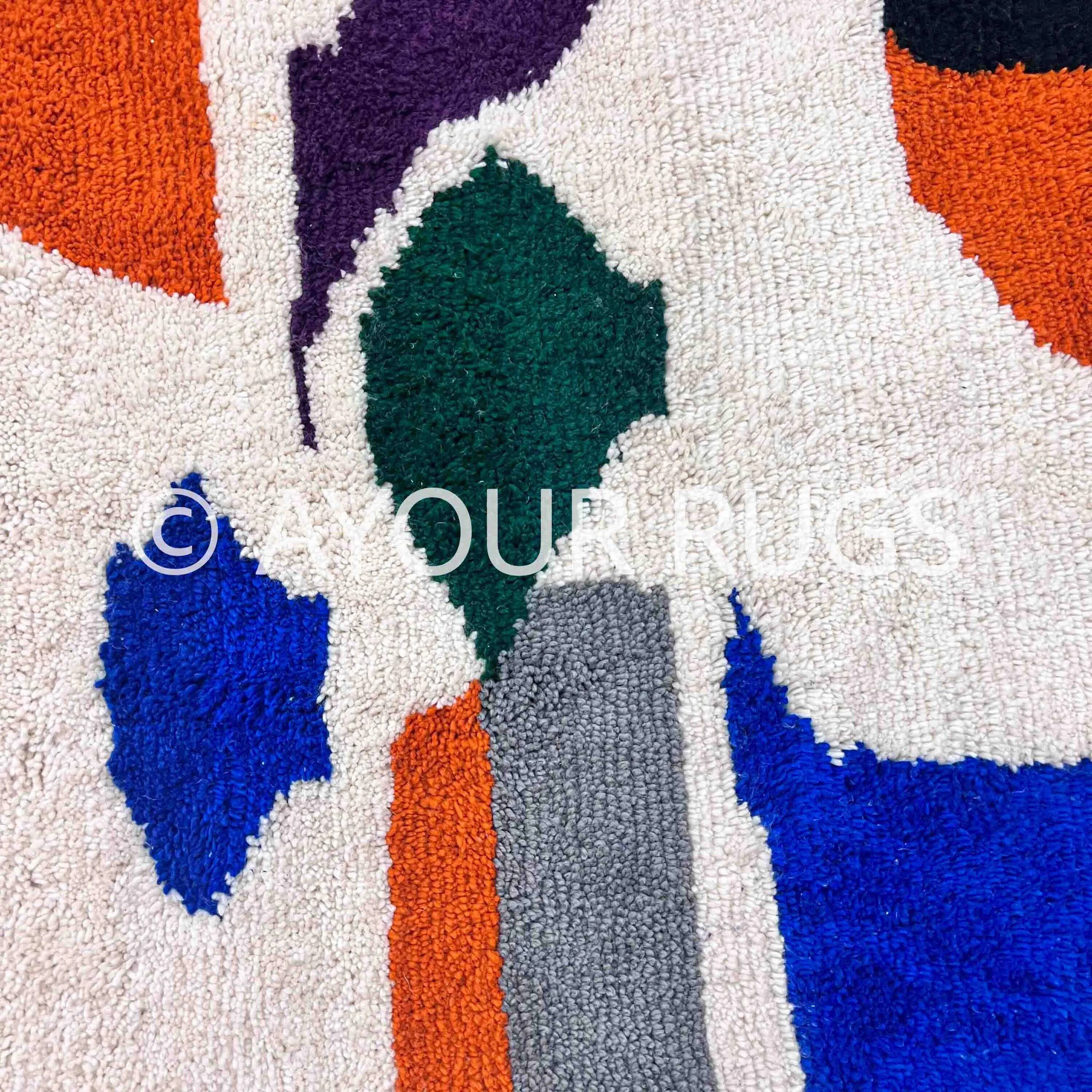 Natural artisanal Moroccan rug 2.5 x 1.5 m