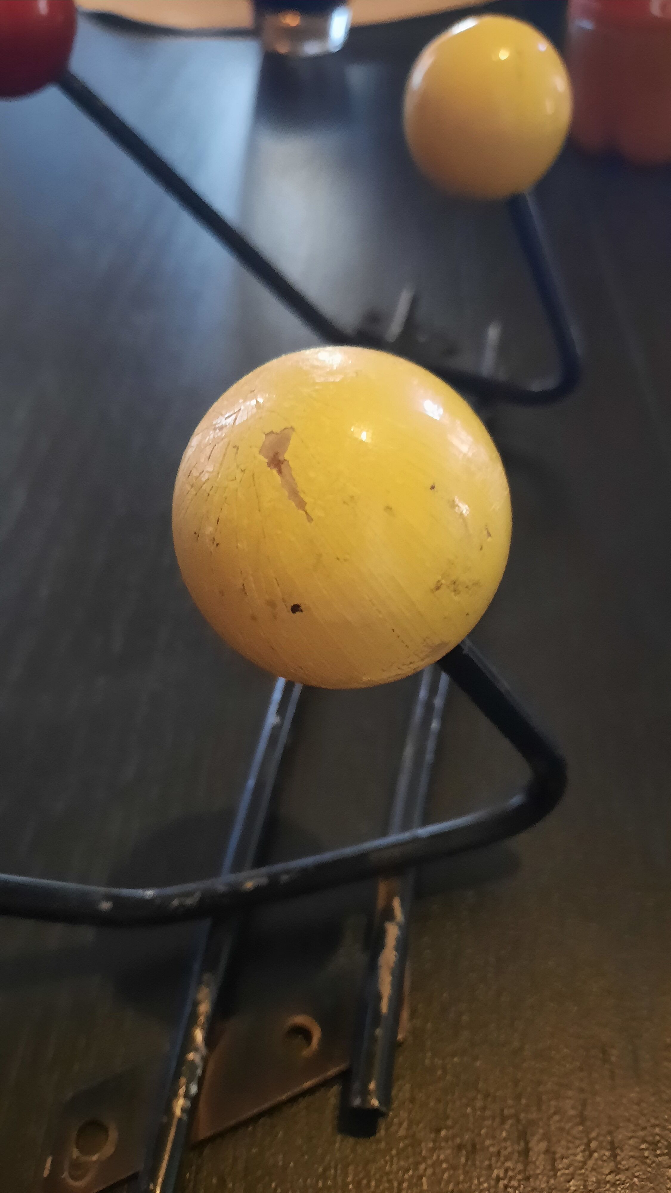 Wall coat rack 2 ball hooks