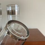 4 glasses with orangeade silver décor