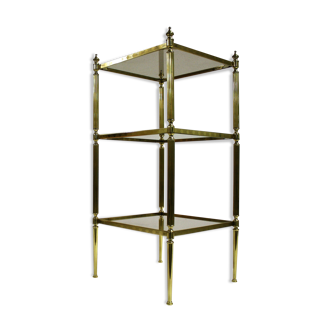 Brass neoclassical side table, 1970