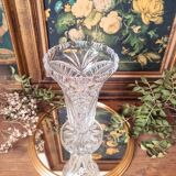 Vase en cristal taillé