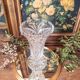 Cut crystal vase