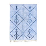 Modern Moroccan carpet blue contemporary art 200x300cm