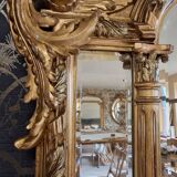 19th century mirror with glazing beads 195 x 116/126