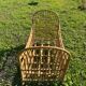 Lit enfant en rotin vintage