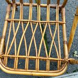 Vintage wicker armchair