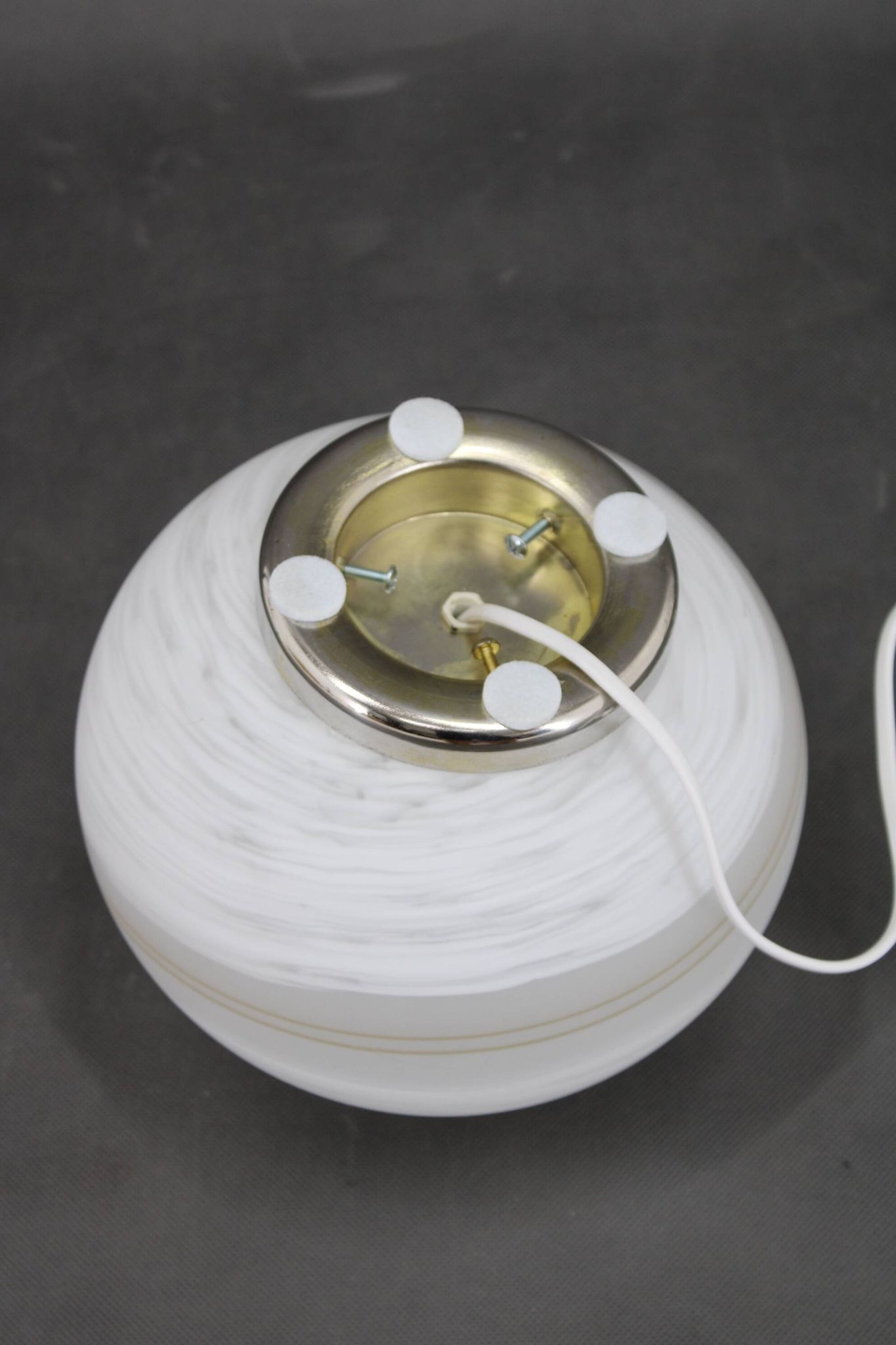 Lampe de table en verre des années 1980, Italie
