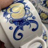 set 4 coffee cups with saucers Villeroy and Boch Clacquesin
