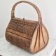 1960s wicker basket handbag
