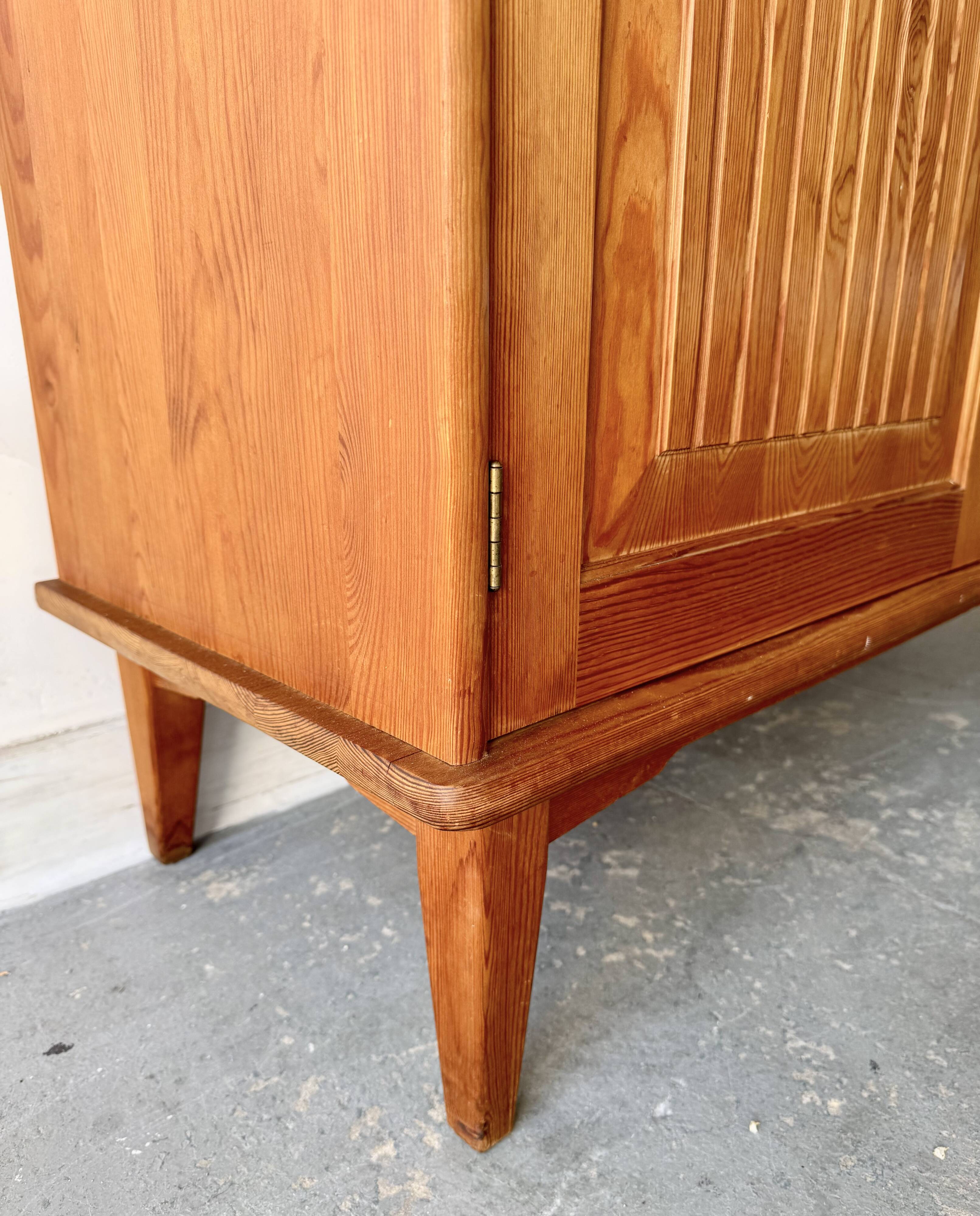 Mid Century Norwegian Pine Sideboard Cabinet by Einar Hjorthaas Møbelfabrik