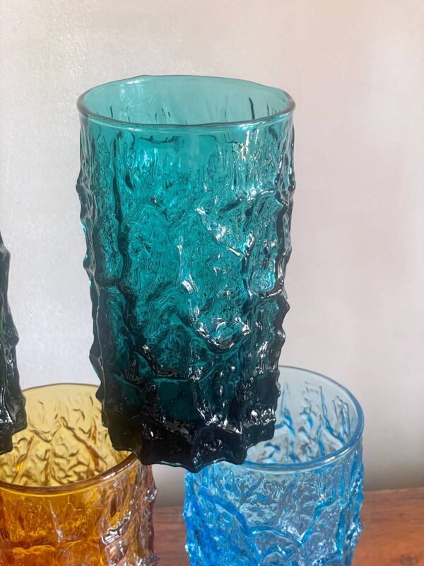 5 verres écorce d’arbre  Geoffroy Baxter