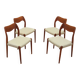 Set of four teak chairs, Danish design, 1960s, designer: Niels Otto Møller