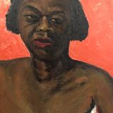 Oil on canvas from the 1930s, "The Model"