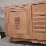 Buffet dresser sideboard bleached oak 1940 art deco