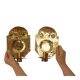 Pair of Swedish Brass Wall Sconces from the Mid-Century