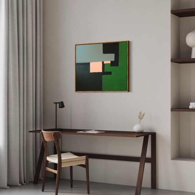 Abstract green to block