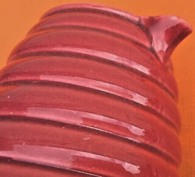 1950s pitcher / spiral broc glazed ceramic