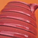1950s pitcher / spiral broc glazed ceramic
