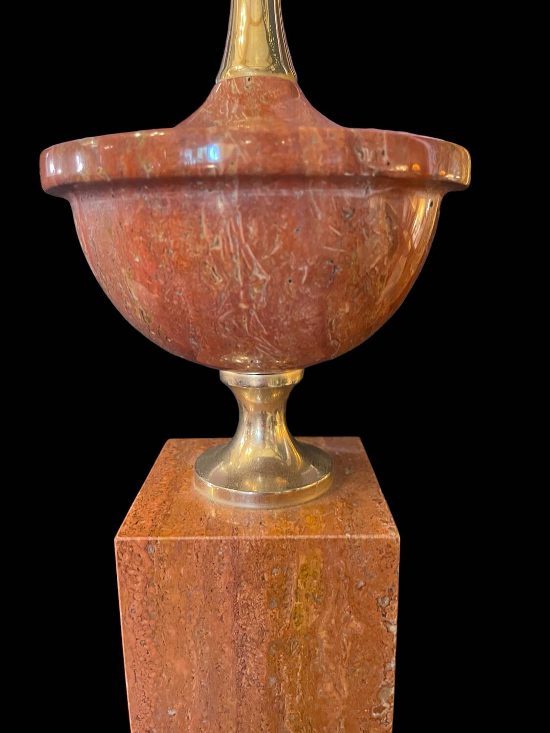 Vintage marble lamp base