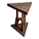 Triangular side table in carved wood, Art Nouveau, France, circa 1915.