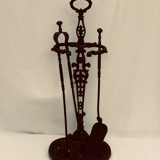 Wrought iron chimney serve