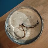 Ceiling lamp molded glass base chromed metal dp 012325