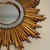 Golden resin sun mirror