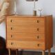 Scandinavian oak chest of drawers | vintage Danish furniture
