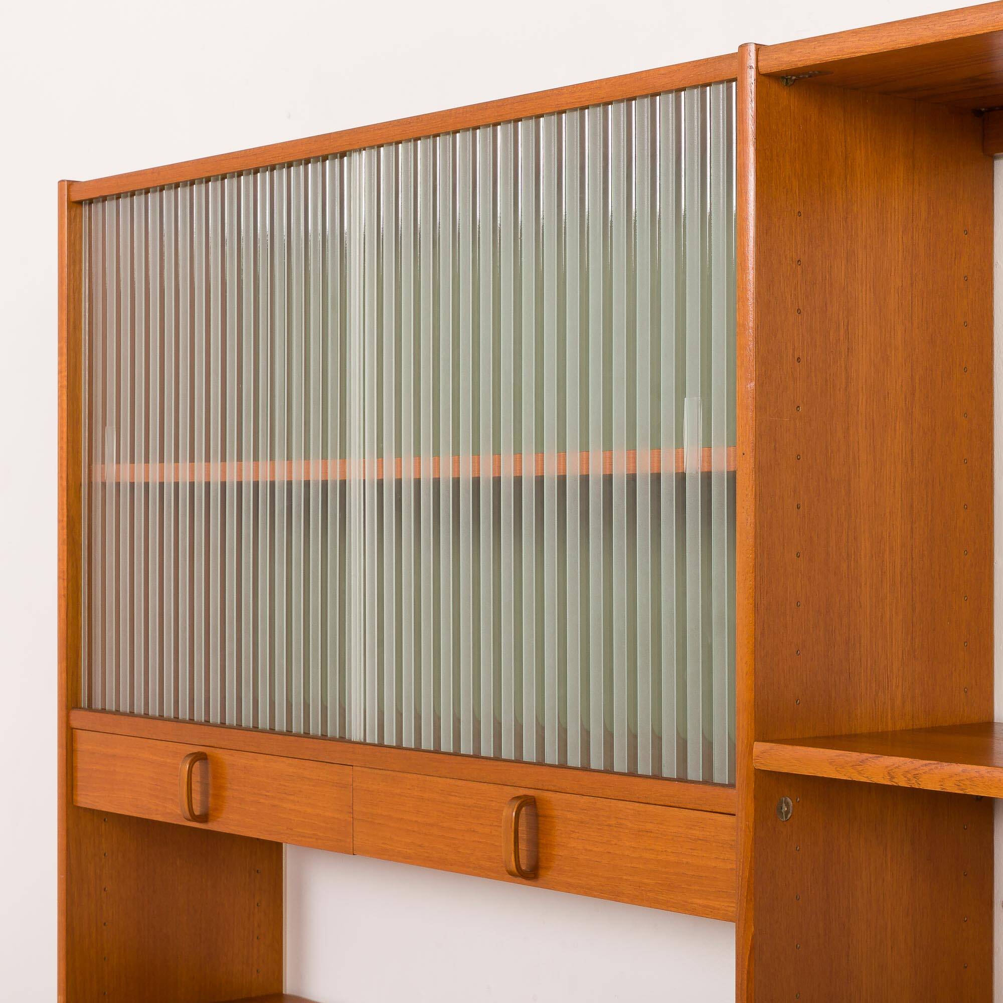 Free standing wall unit with a desk by bertil fridhagen, sweden, 1960s