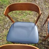 Set of 4 vintage Danish fastrup chairs