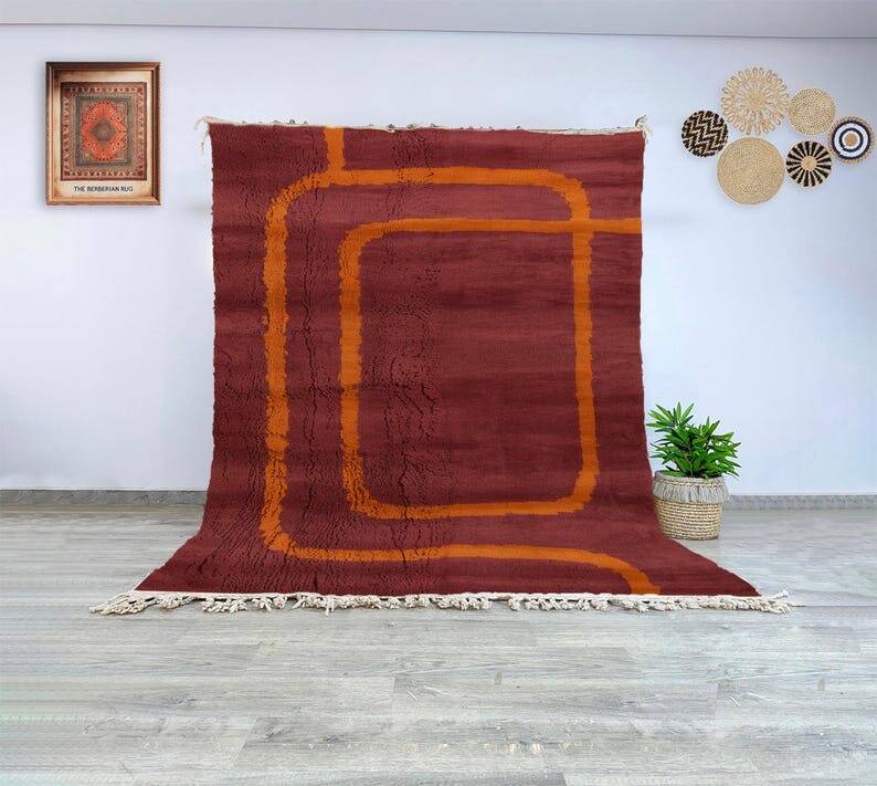 Handmade pure wool rug, size 2/3 m.