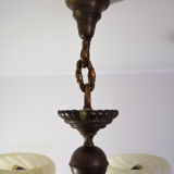 Antique center bowl chandelier