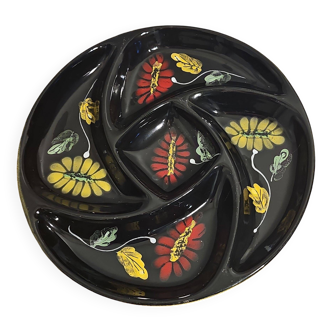 vintage flower pattern appetizer tray
