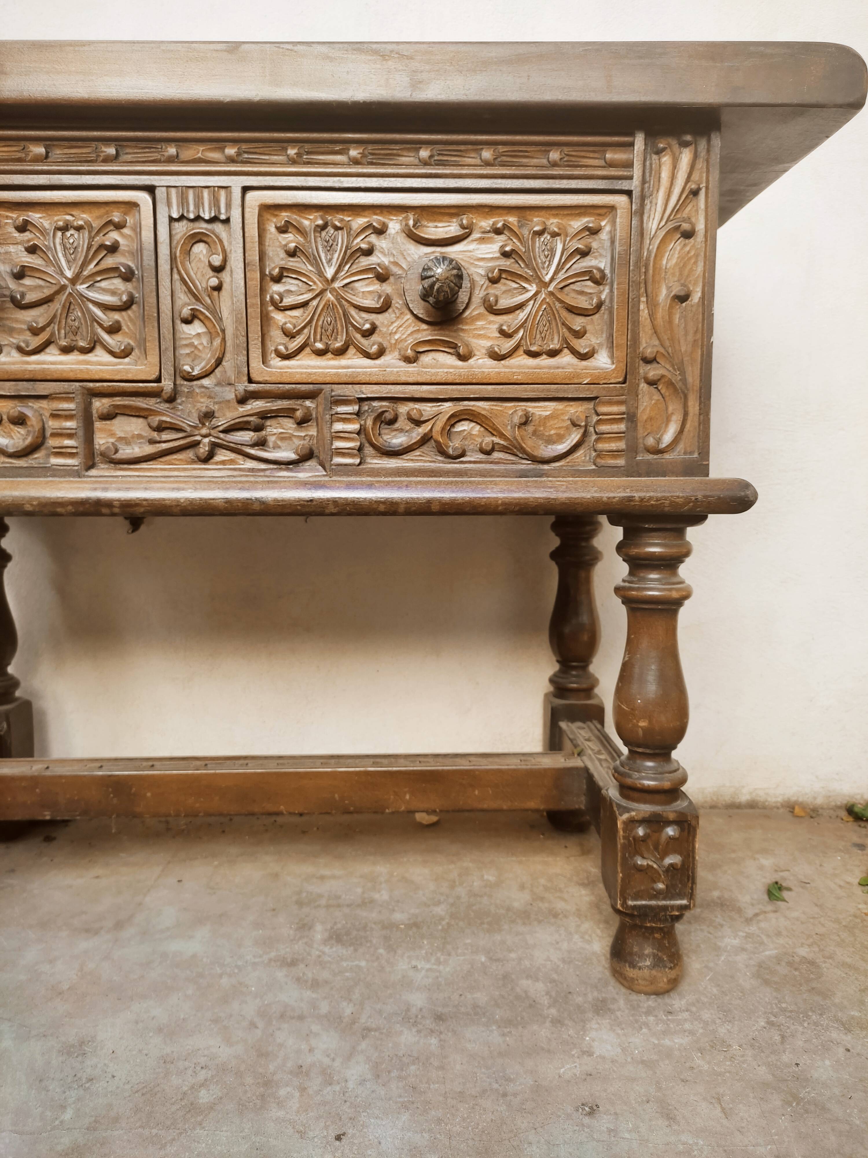 Ethnic carved wooden furniture