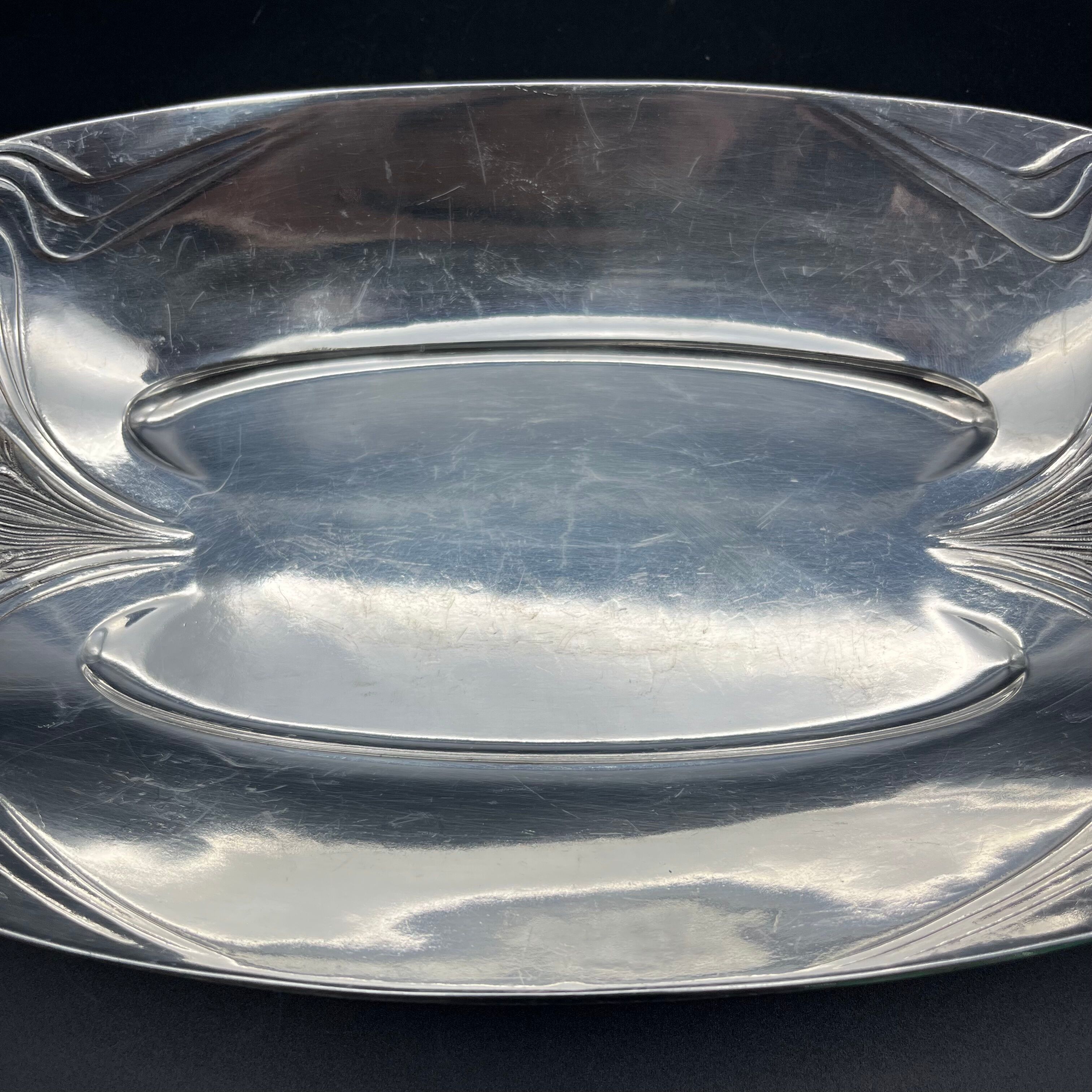 Basket Gallia Christofle in metal silver
