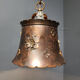 Brutalist copper pendant light, 1970s
