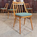 Lot of 4 chairs Antonin Suman