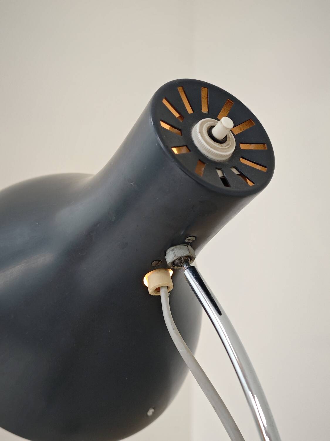 Lampadaire réglable anthracite 1716 par Josef Hurka pour Napako